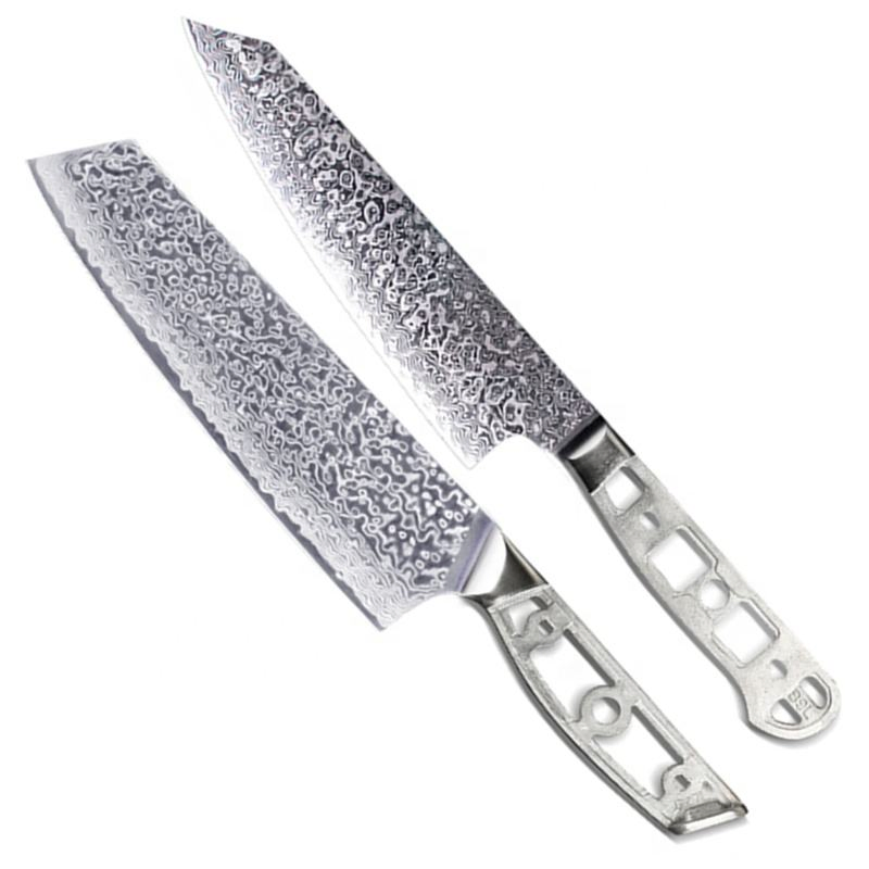 Wholesale Knife Making Blades Vg-10 Aus-10 Steel 67 Layers 73 Layers Damascus Chef Knife Blades