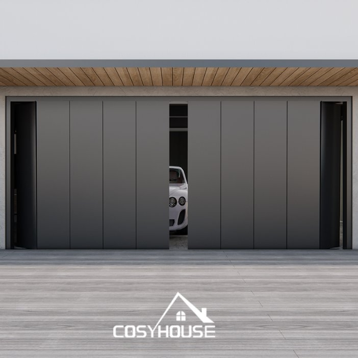 American Standard Accordeon Bi Fold Aluminum Garage Door for Homes Accordion Garage Doors Horizontal Folding Garage Doors