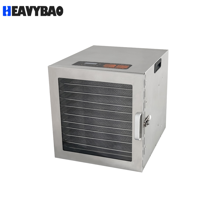 Heavybao China Factory Direct Electric Stainless Steel 10 Layer Food Fruit Dryer Dehydrator