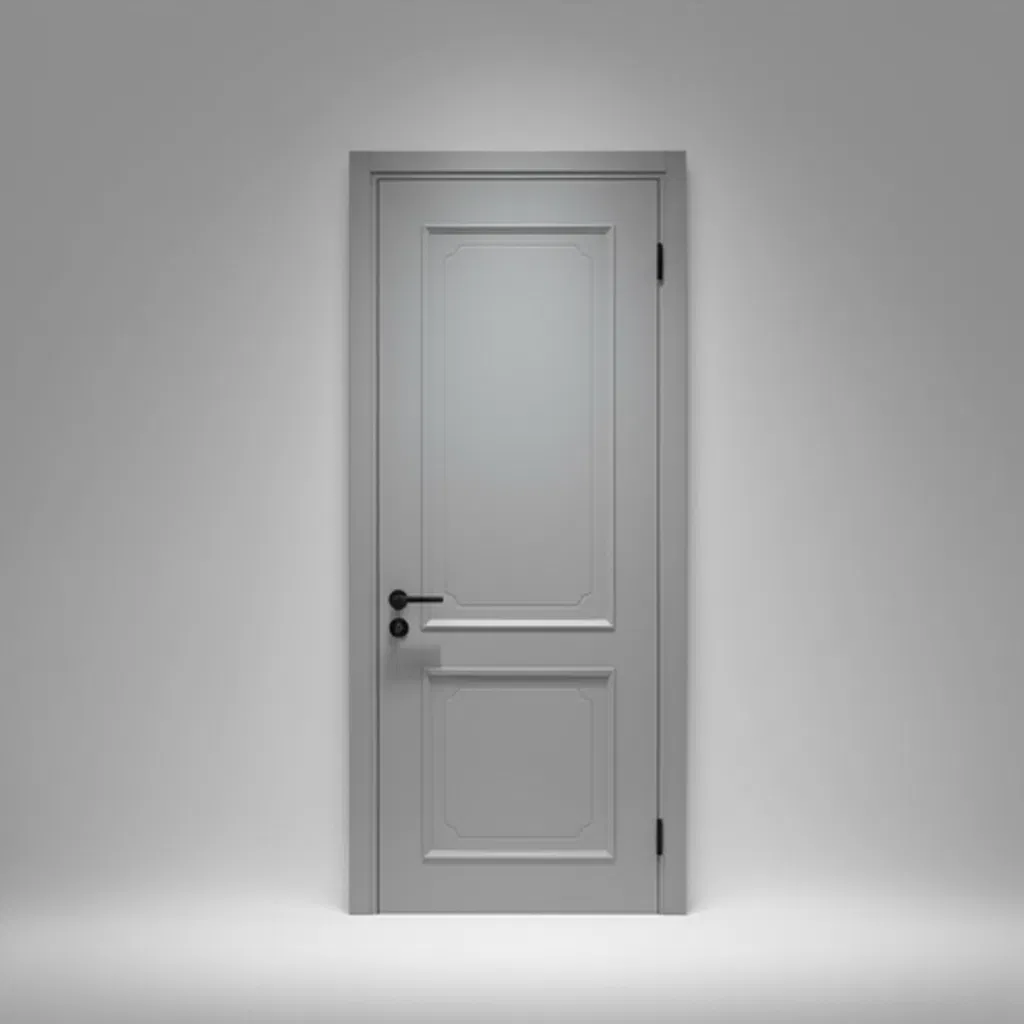 Finished Wood Plastic Composite Majoys Customized Insectproof WPC/PVC Door with Door Lintel