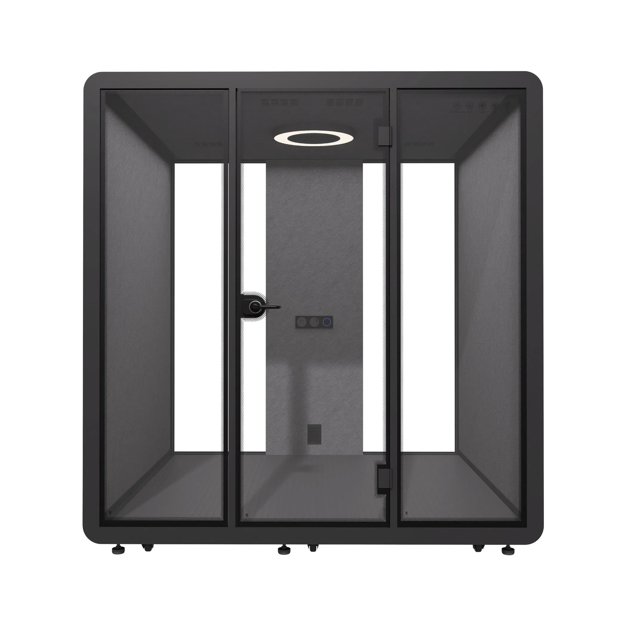 Modular Interview Soundproof Office Pod with Transparent Glass Door for Hr Department