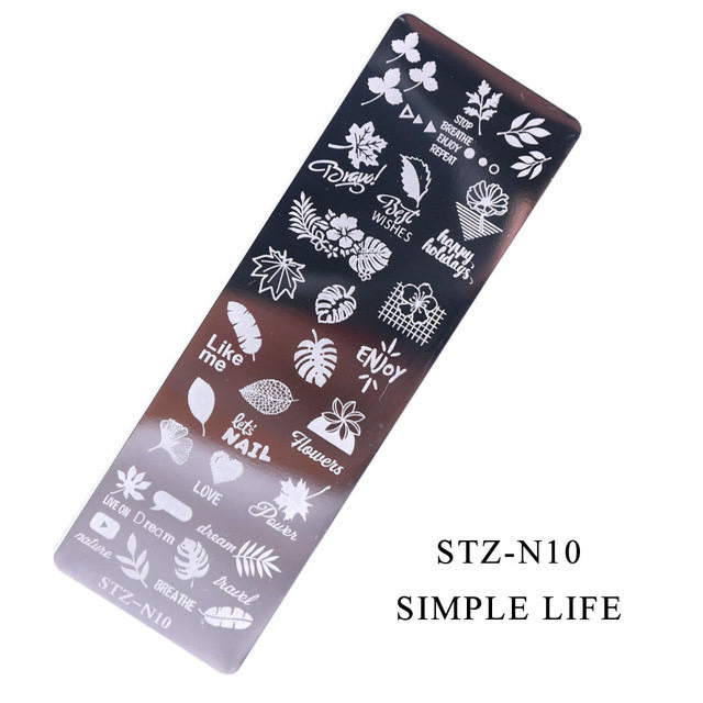 Nail Art Supplies XXL Big Nail Art Stamping Plates