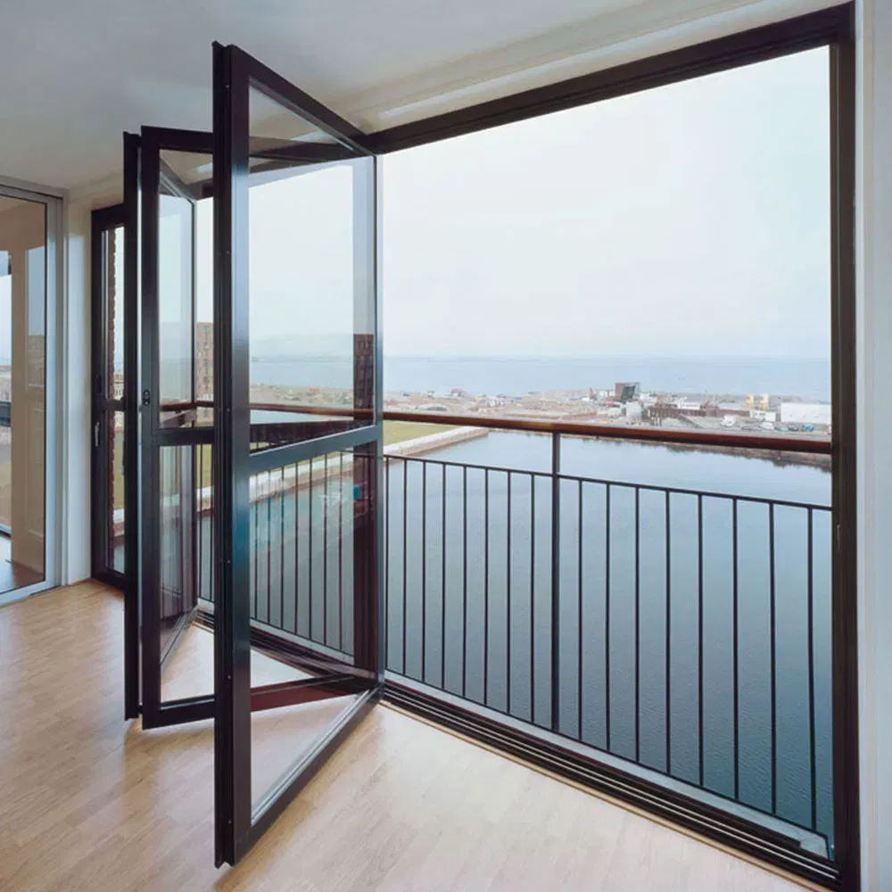 Aluminum Folding Door with Slim Sightlines for Coastal Homes Resistant to Salt Spray