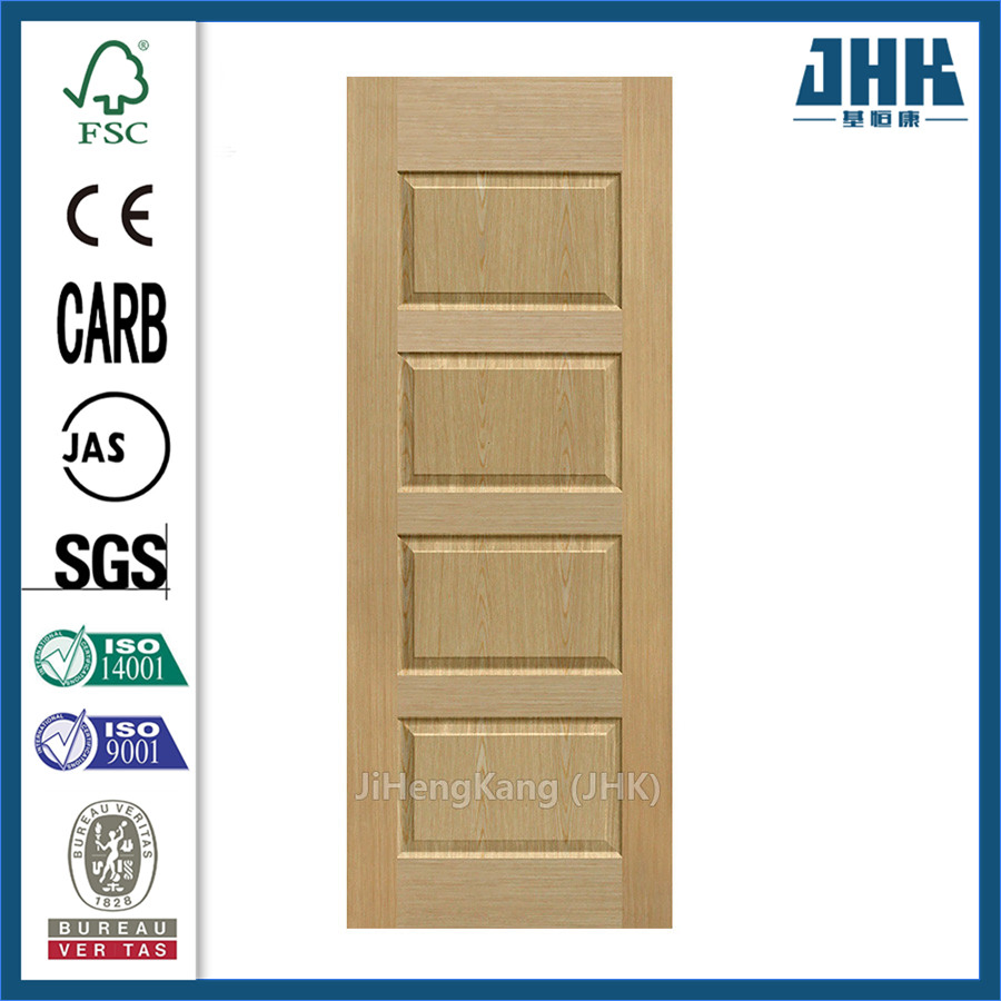 Jhk-011 HDF Mould Solid Cherry Veneer Door Skin