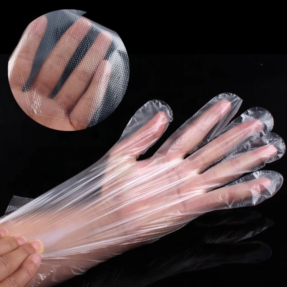 Effective Protection Hand Gloves Disposable Plastic Vinyl PE Gloves Suppliers PE Gloves in Bag