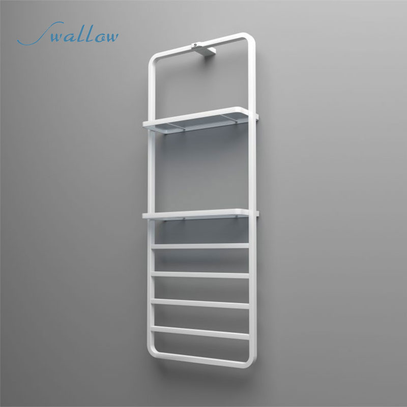 Electric Towel Rack with Thermostat Heating Hotel Equipment Bathroom Double Shelf