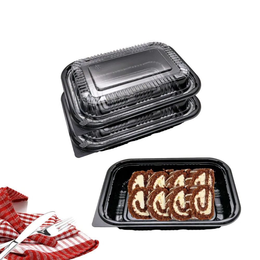 400ml Disposable Restaurant Takeout Small Bento Box Plastic Food Grade Food Packaging