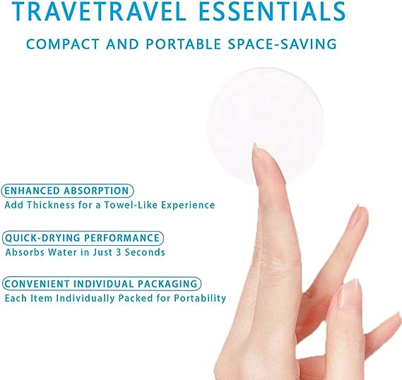 Disposable Compressed Cotton Bath Towels for Travel and Home