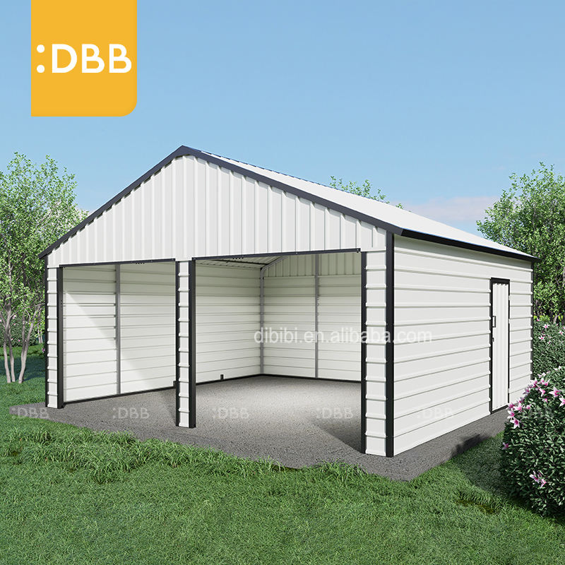 Factory Direct Sale 23FT 22FT Factory Building Outdoor Large Corrugated Garden Double Door Steel Structure Container Houses