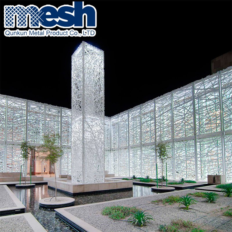 Tempered Laminated Glass Metal Wire Mesh for Room Decoration