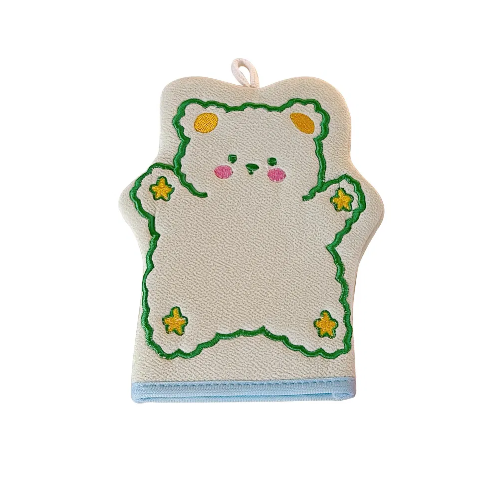 Sweet Creative Scrub Bath Towel Strong Household Bathing Rubbing Mud Gloves