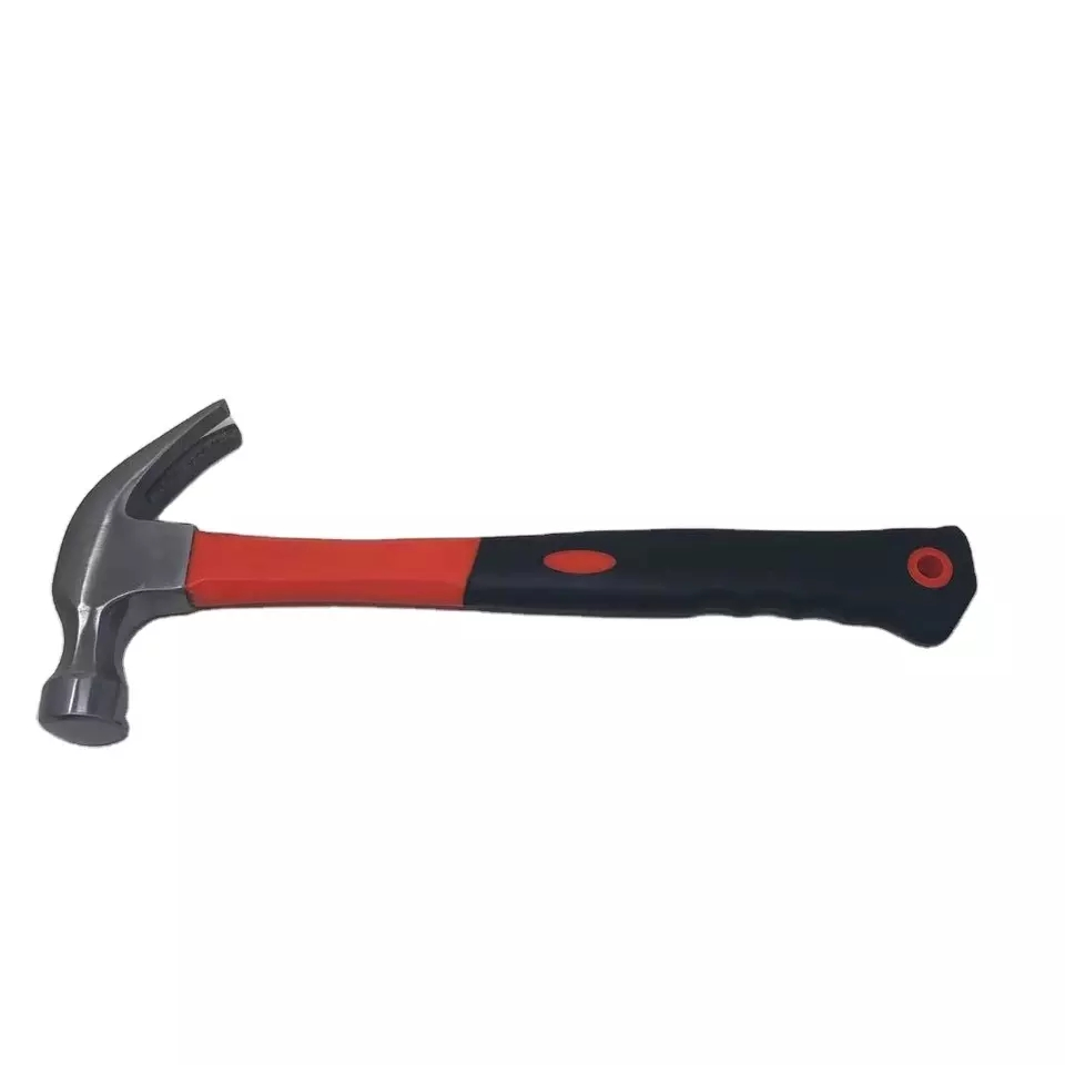 8/16/24oz High Quality Carbon Steel Claw Hammer with TPR Handle, Hand Tools Automotive Tools