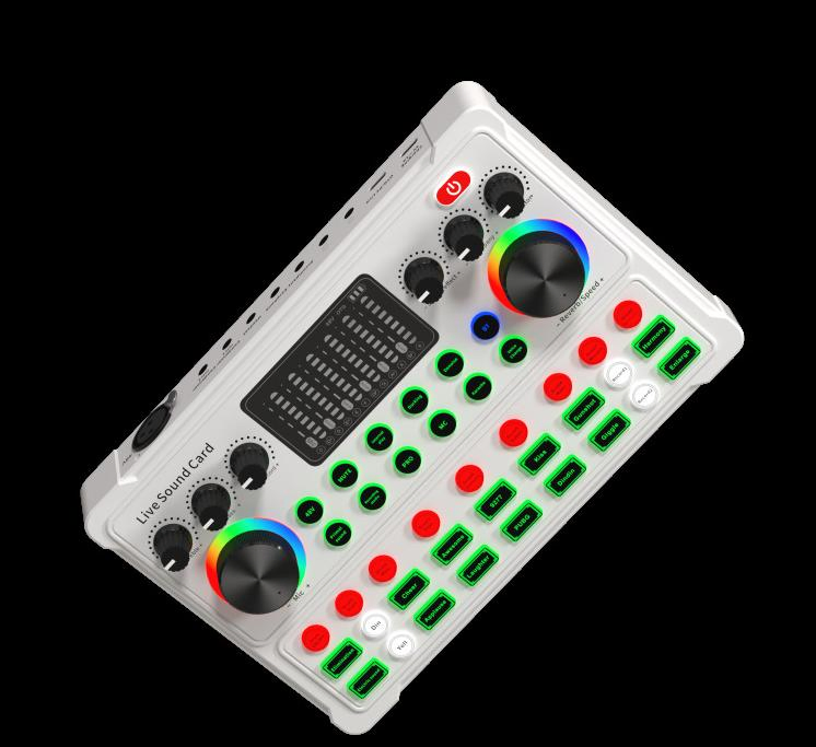 48V Live Broadcast Dedicated Singing Recording Sound Card Computer Mobile Phone Universal Multi-Function Sound