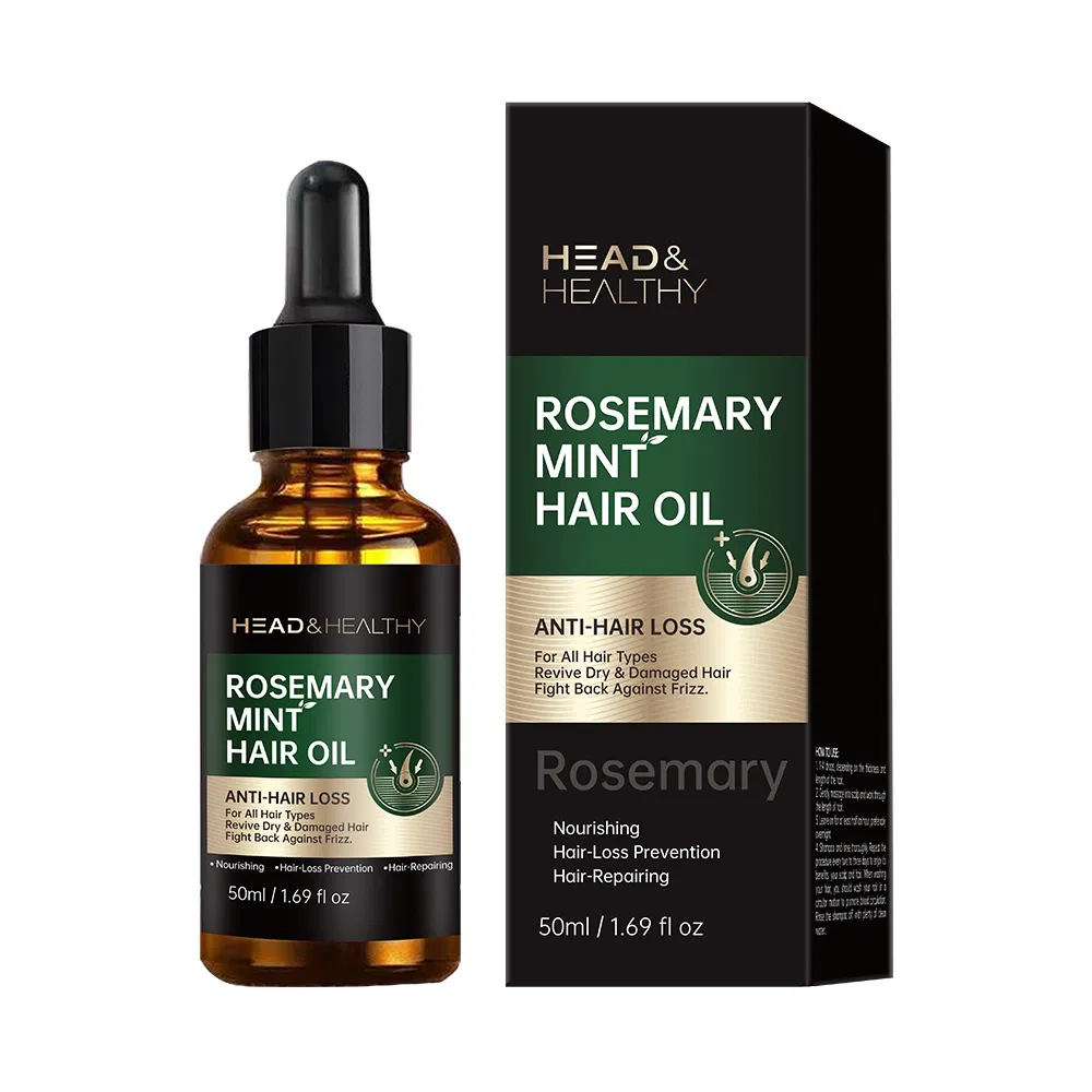 50ml Organic Honey-Rosemary Mint Scalp Oil: Refreshing, Daily & PRO Care