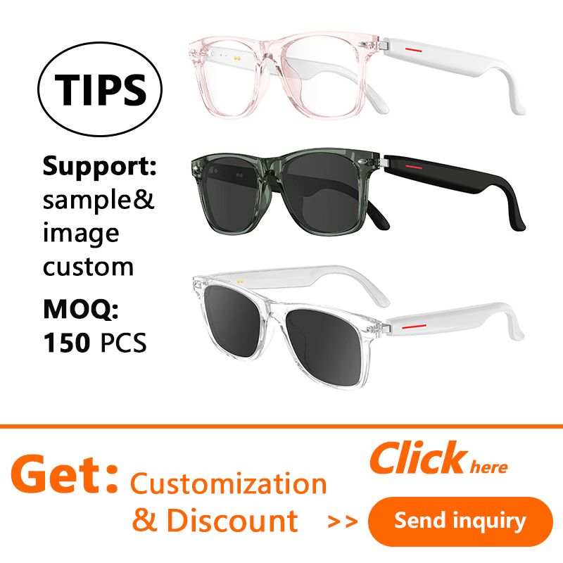 Hot Sale Translation Wireless Bt Call Music Intelligent Control Eyeglasses Outdoor Sunglasses Ai Smart Glasses for Men Women