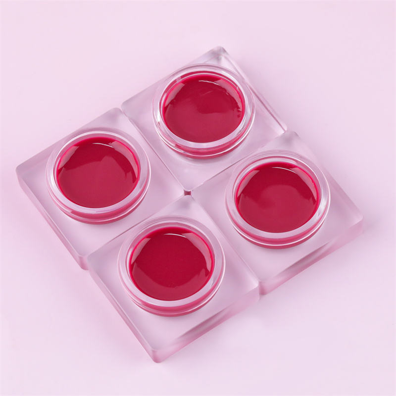 Natural Lightweight Hydrates Skin Glowy Satiny Powder Finish Jelly Texture Lip and Cheek Blurry Pudding Pot Lipstick and Blush