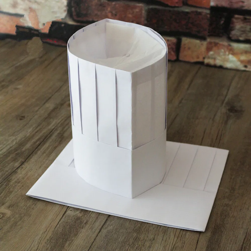 Classic Paper Disposable Chef's Hat Kids Chef Hat with Ce
