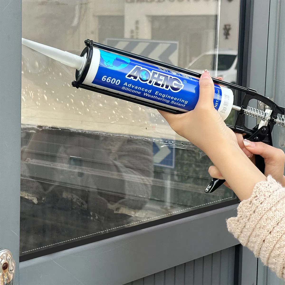 Long-Lasting Silicone Sealant for Sealing Window and Door Joints on Exterior and Interior Walls with Outstanding Flexibility and Aging Resistance
