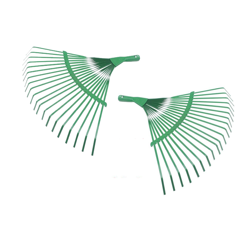 Hautine R004 Type Lawn Rake with 22 Teeth, Green Painted