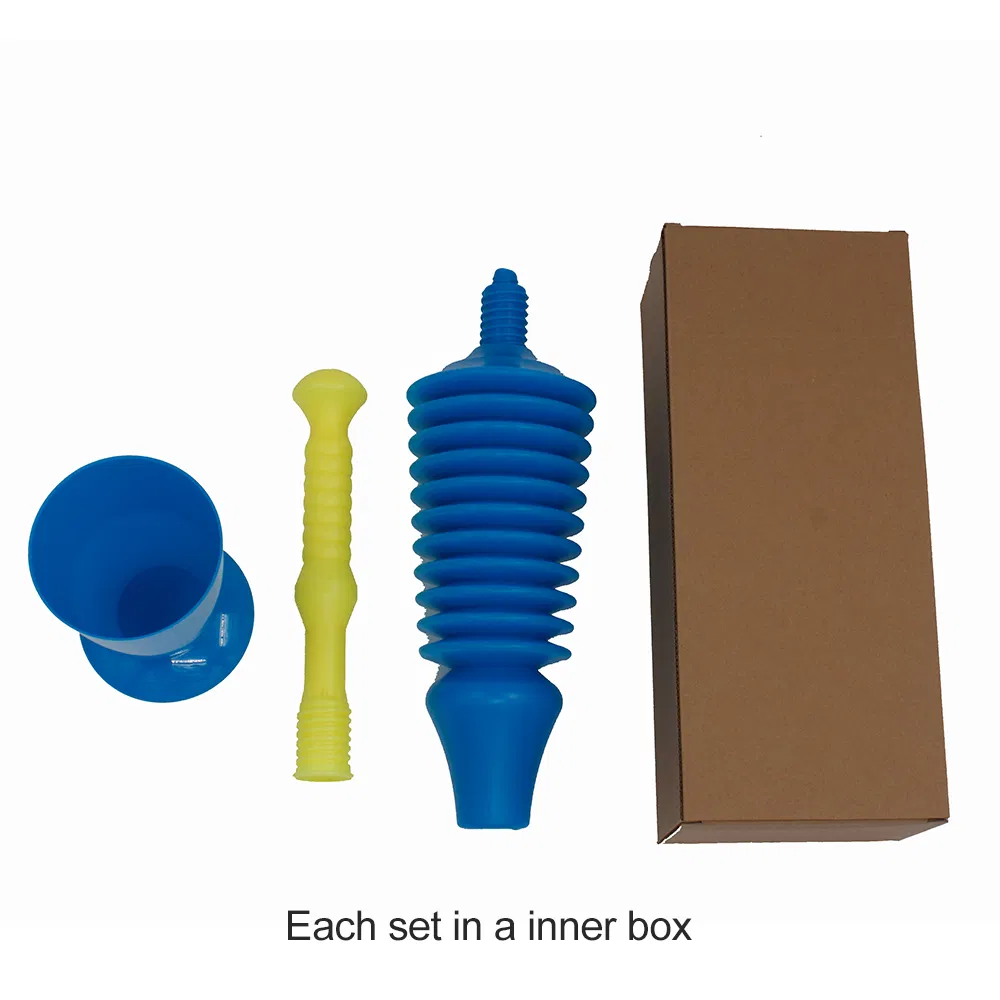 Flexible Air Toilet Plunger with Strong Suction