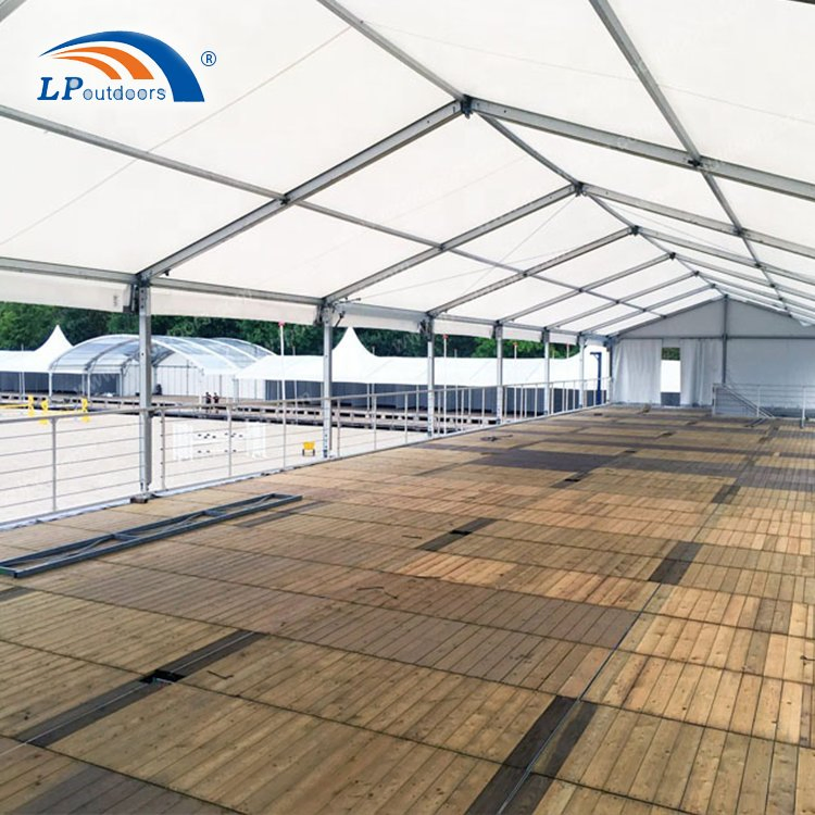 Weatherproof Clear-Span Aluminum Frame Storage Building Large-Scale Industrial Warehouse Tent