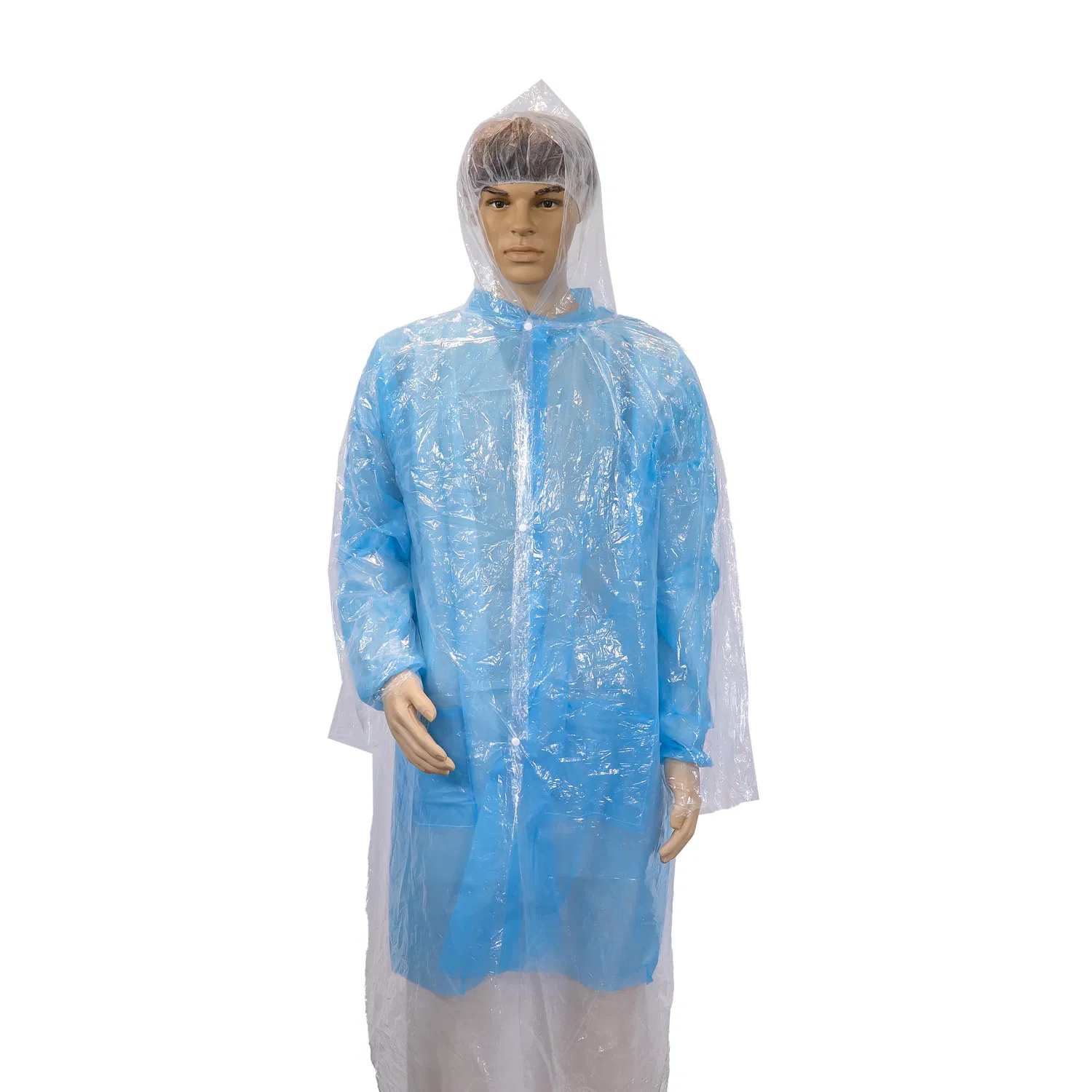 Clear LDPE Raincoat with Good Transparency