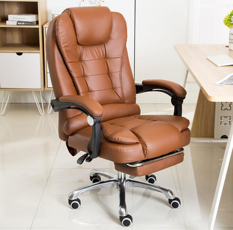 Factory Luxury Furniture Leather Ergonomic Massage Revolving Recliner Swivel Boss Office Chair