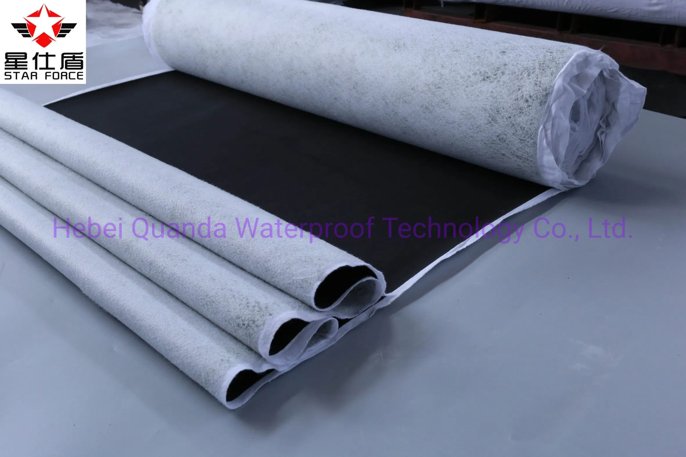 EPDM Rubber Waterproof Membrane Underlayment with Fabric Backed