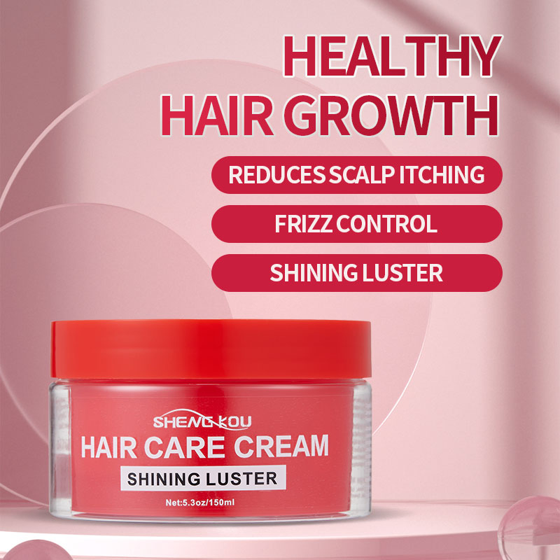 Custom Logo Prevent Breakage Wash Free Conditioner Shea Butter Detangle Hair Care Cream