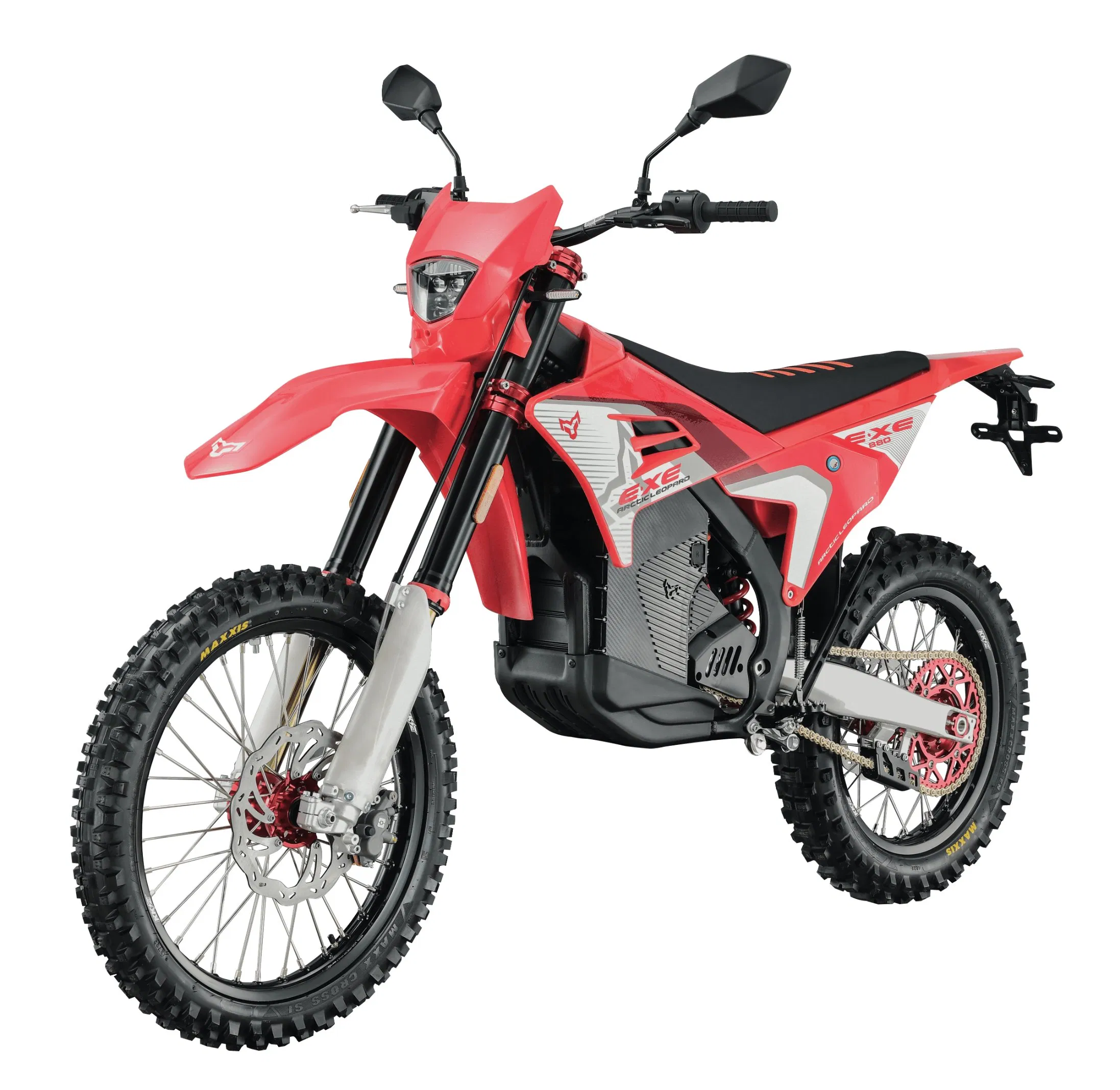 Arctic Leopard Cheetah Race Edition: Lightweight Titanium Frame E-Motorcycle