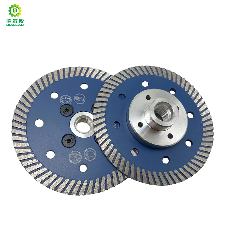 Dialead 5 Inch Diamond Continuous Saw Blade for Granite Marble Ceramic Tile Wet Cutting