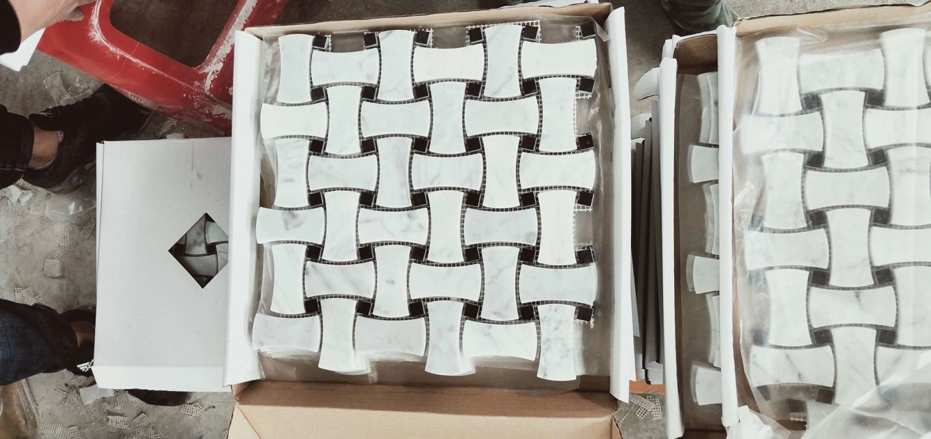 China Wholesale Natural Stone Marble Mosaic Tiles Backsplash Kitchen Bathroom Wall Tile