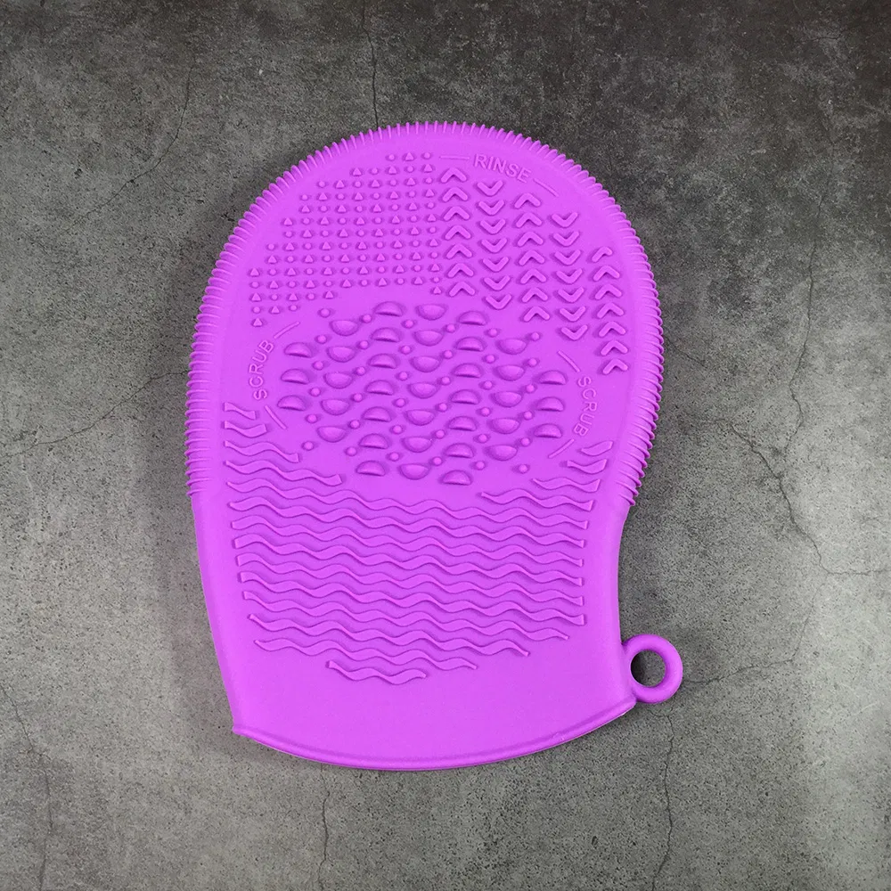 Silicone Clean Mat Glove Wholesale Cosmetic Makeup Brush Cleaner Wash Sponge Cleaning Pad