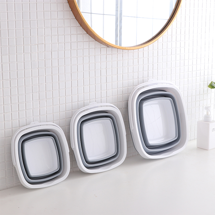 Outdoor Durable Silicone Foldable Car Washing Fishing Collapsible Water Bucket