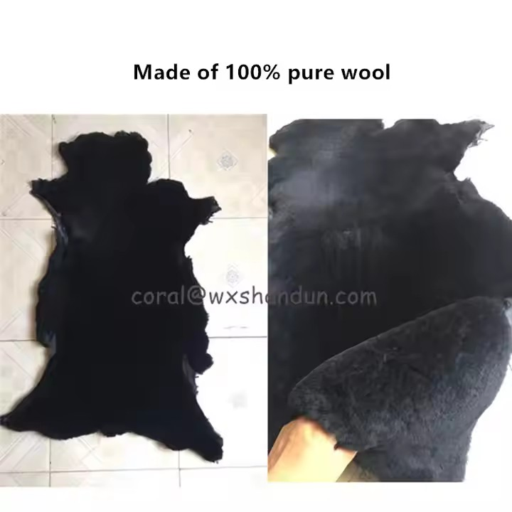 Щетка для мойки колес из 100% шерсти