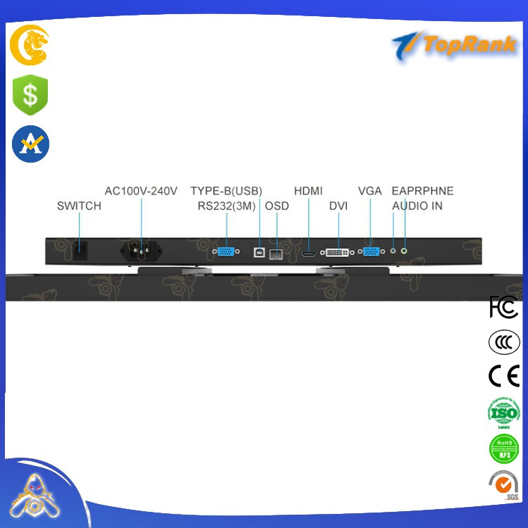 Csgame 3840 X 2160 @60/144Hz 43inch 4K Touch Monitor Widescreen 16: 9 Support HD, 3m Serial, USB, Display for Slot Game Machine
