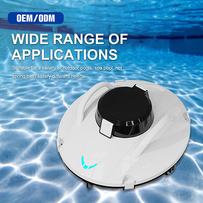 Hot Cordless Pool Robot Vacuum Swimming Automatic Robotic Pool Cleaners, Robotic Pool Rechargeable Cleaner for Above Ground & in-Ground Swimming Flat Pools