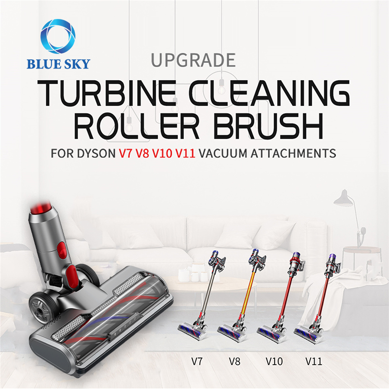 New Motorized Carpet Floor Brush Head Tool for Dysons V8 V7 V10 V11 Vacuum Cleaner Roller Head Brush Replacement Spare Parts