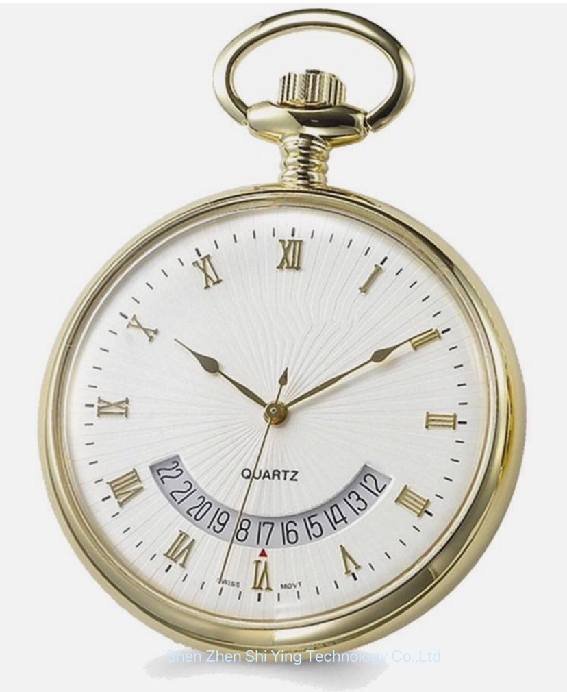 Customized Best Quality Gift Fashion Japan Movement Brass Pocket Watch