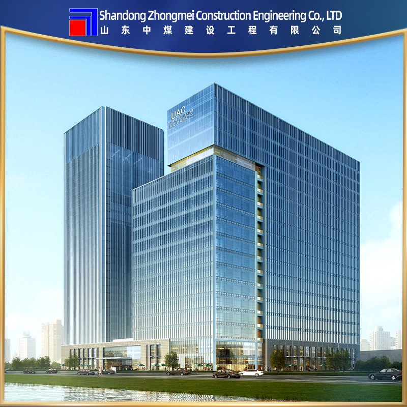 Energy Efficient Building Material Glass Curtain Wall with Aluminum Profile Curtain Wall Frame for Clear Curtain Wall Wholesale Glass Curtain Wall Construction