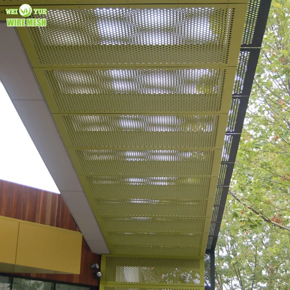 Декоративный перфорированный алюминиевый лист с круглыми отверстиями