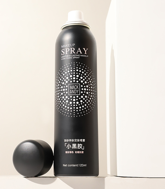 Small Black Glue Long-Lasting Makeup Setting Spray Moisturizing Spray
