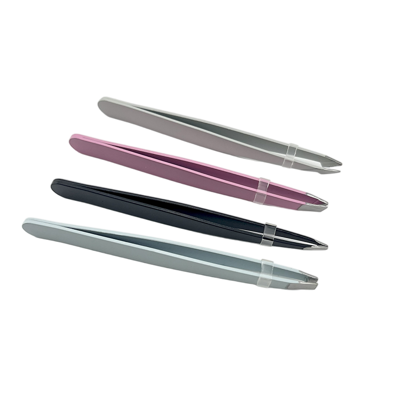 Durable Corrosion-Resistant Multifunctional Stainless Steel Slanted Eyebrow Tweezer