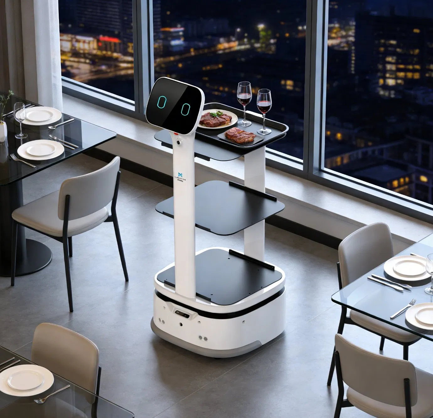 Intelligent Food Delivery Robot with Voice Control and Autonomous Navigation for Restaurants