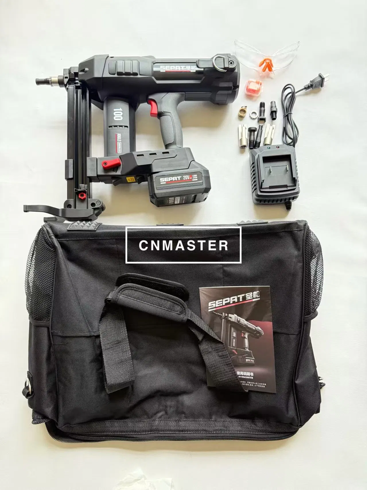 No Gas Steel Concrete Wood Fastener Nail Gun with Battery Air Fasten Nail Gun