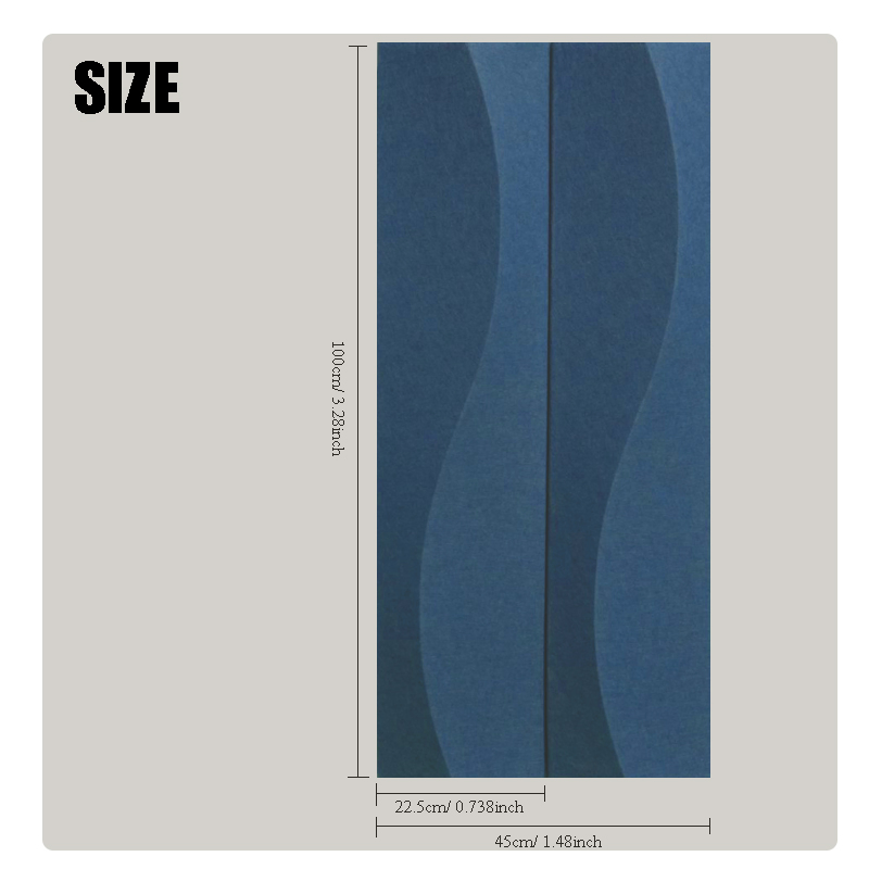 Quadrate Wave Pattern Acoustic Wall Panels for Sound Absorption and Decoration