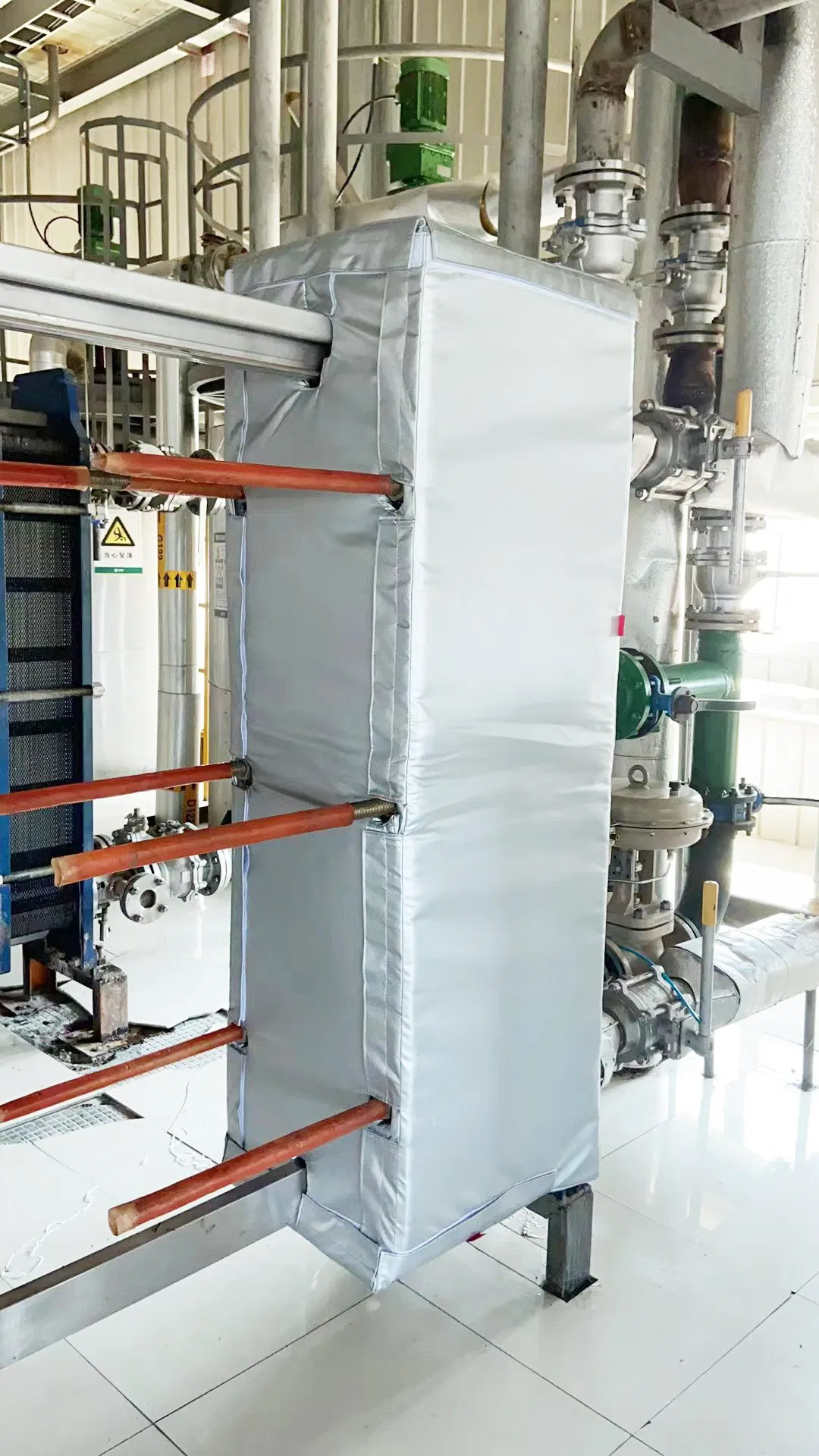 Silicone Coating Cloth+Cryigel Material Insulation Blanket for Heat Exchanger