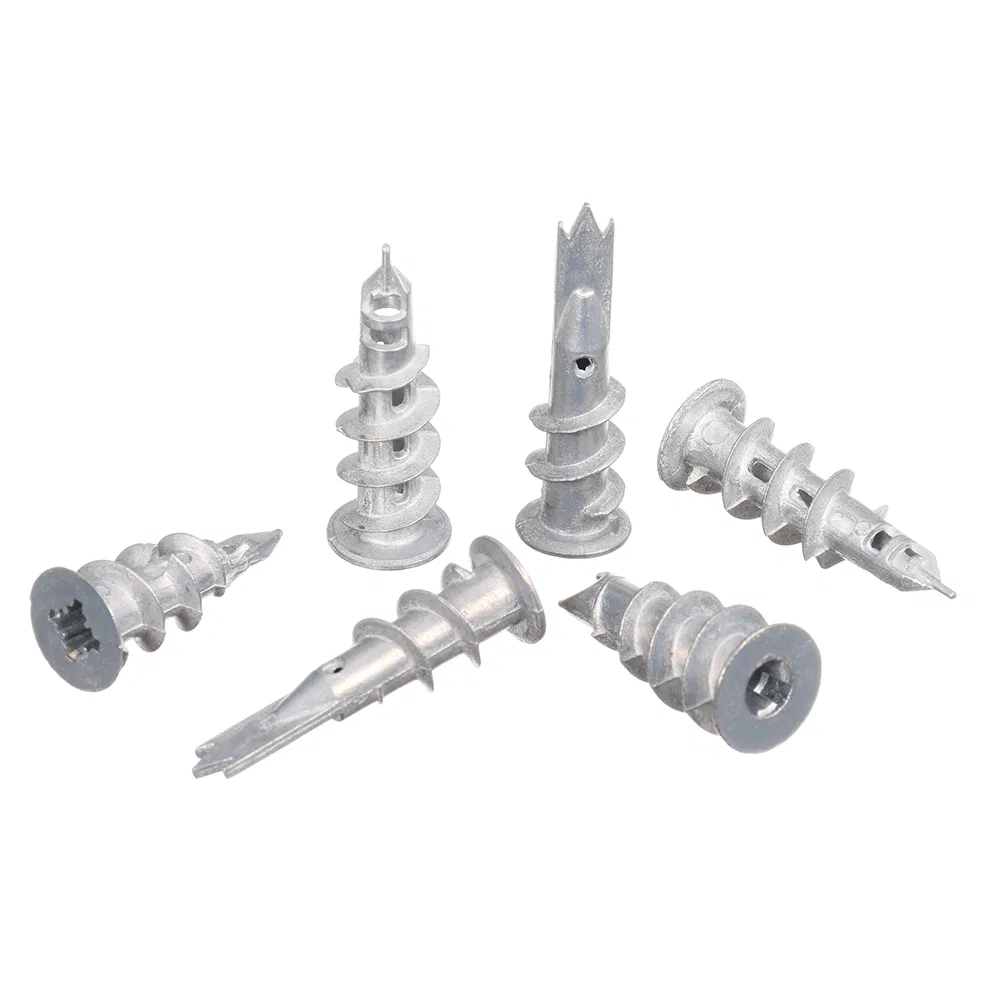 JIS Ifi ASTM Metric Inch Cadmium Plated Zinc-Aluminum Coated 21-30MPa Zinc Alloy Self Drilling Drive Drywall Speed Anchor