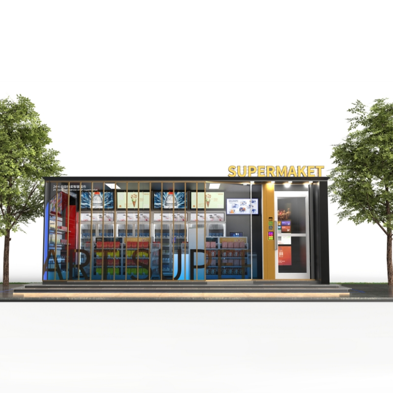 Smart Refrigerated Vending Machine Kiosk for 24/7 Snack and Drink Access