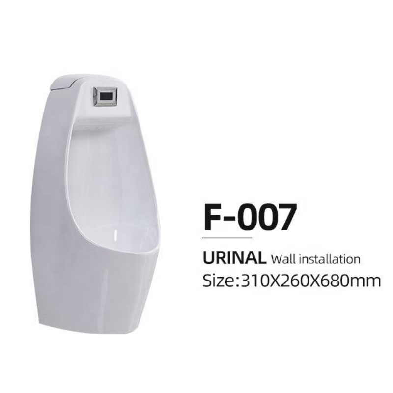 Public Toilet Urinal Sanitary Ware White Floor Men's Urinal Customized Induction Urinal or Manual Flush Valve Urinal